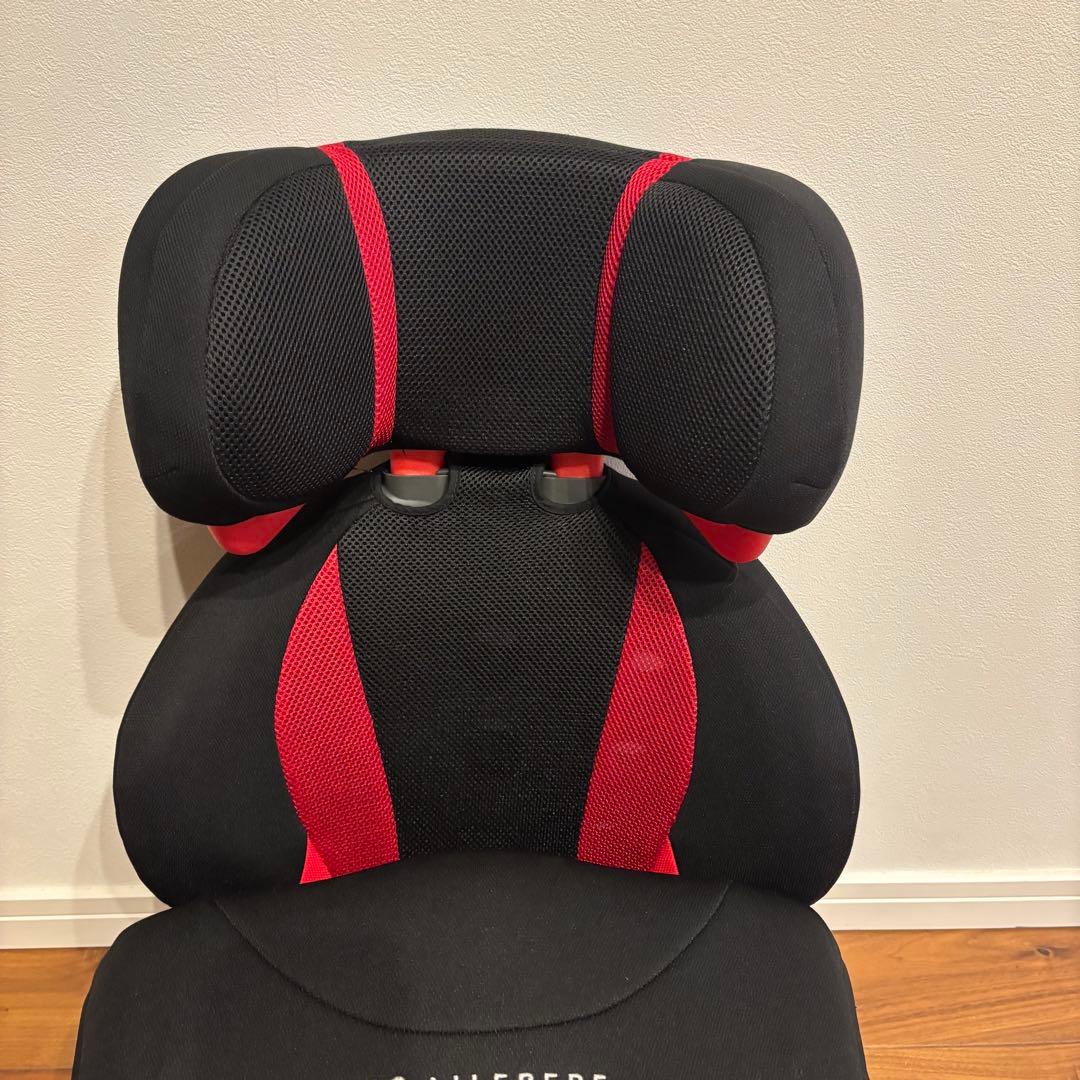 極美品 AILEBEBE ALC248 ジュニアシート スカーレットブラック
