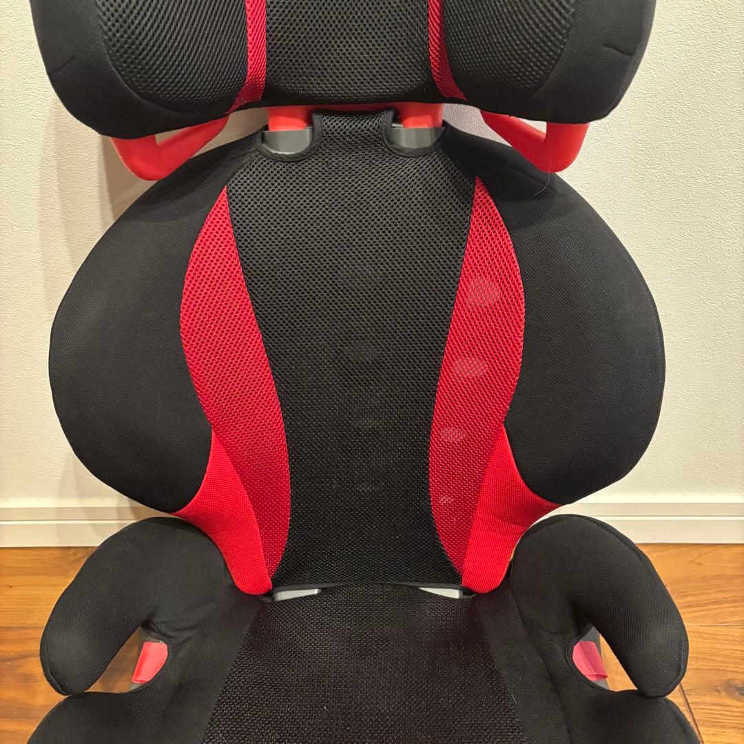 極美品 AILEBEBE ALC248 ジュニアシート スカーレットブラック