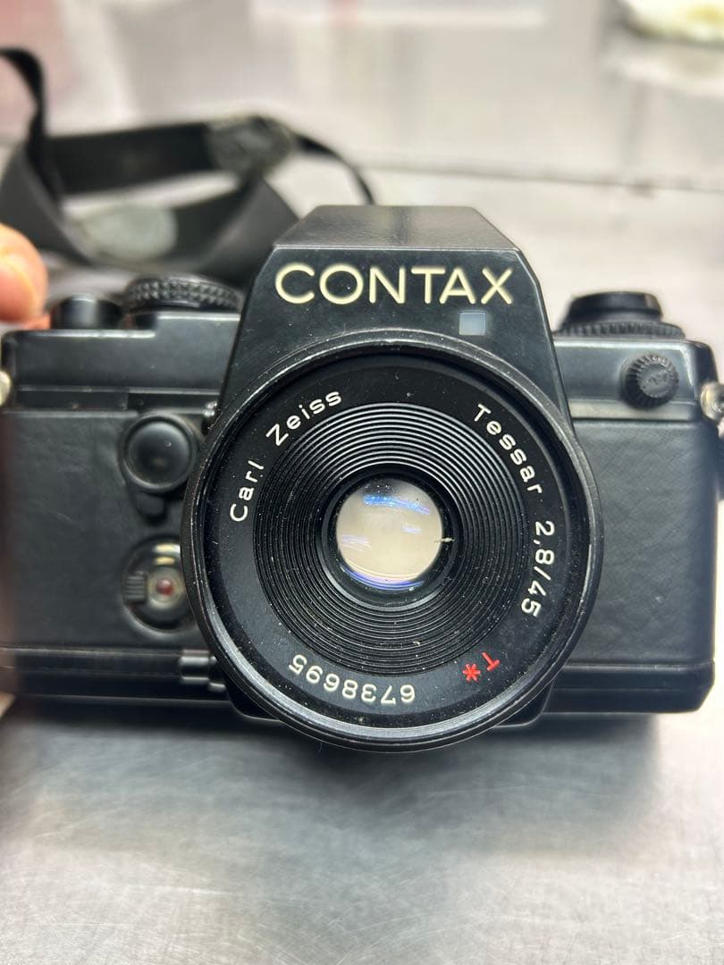 ジャンク品CONTAX 一眼レフカメラCarl ZeissTessar28/45