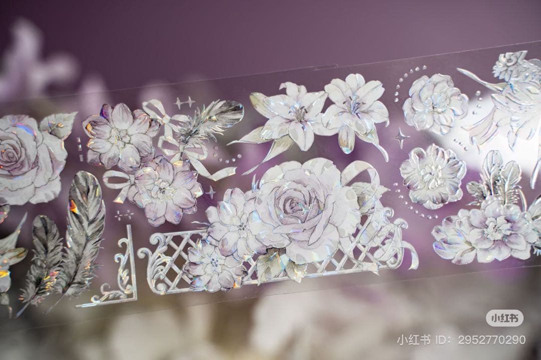 Hoshi奶芙《烟熏朦胧》海外マスキングテープ　マステ 【2089】