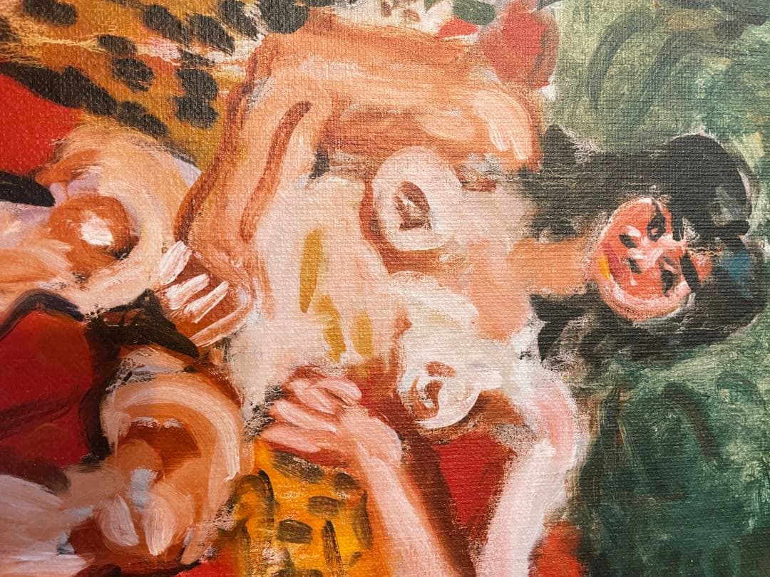 梅原龍三郎　裸婦　肉筆