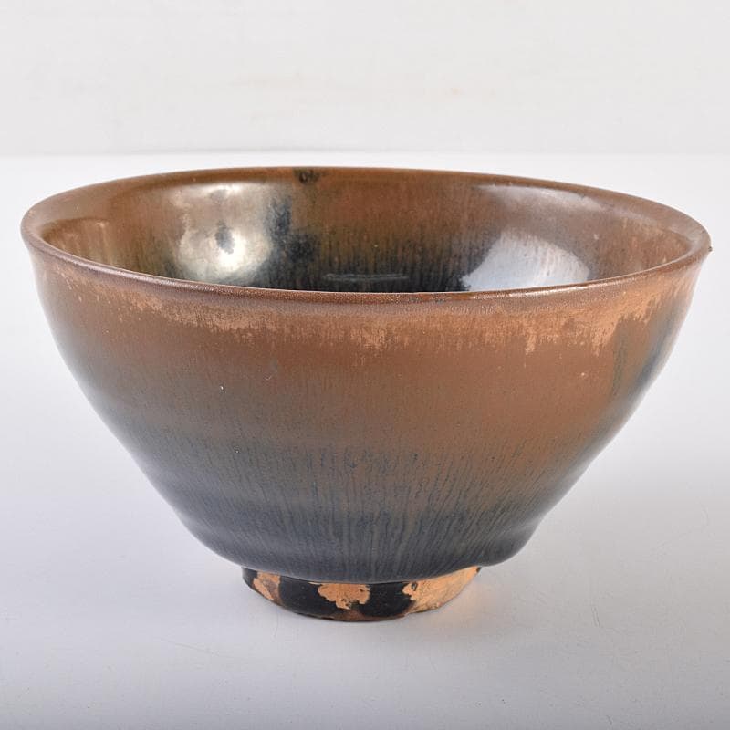 中国　南宋　建窯　兎毫盞　禾目天目茶碗　M　R7566