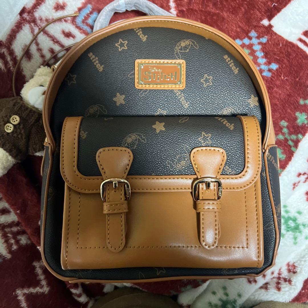 スティッチ 小型リュック 星柄デザイン