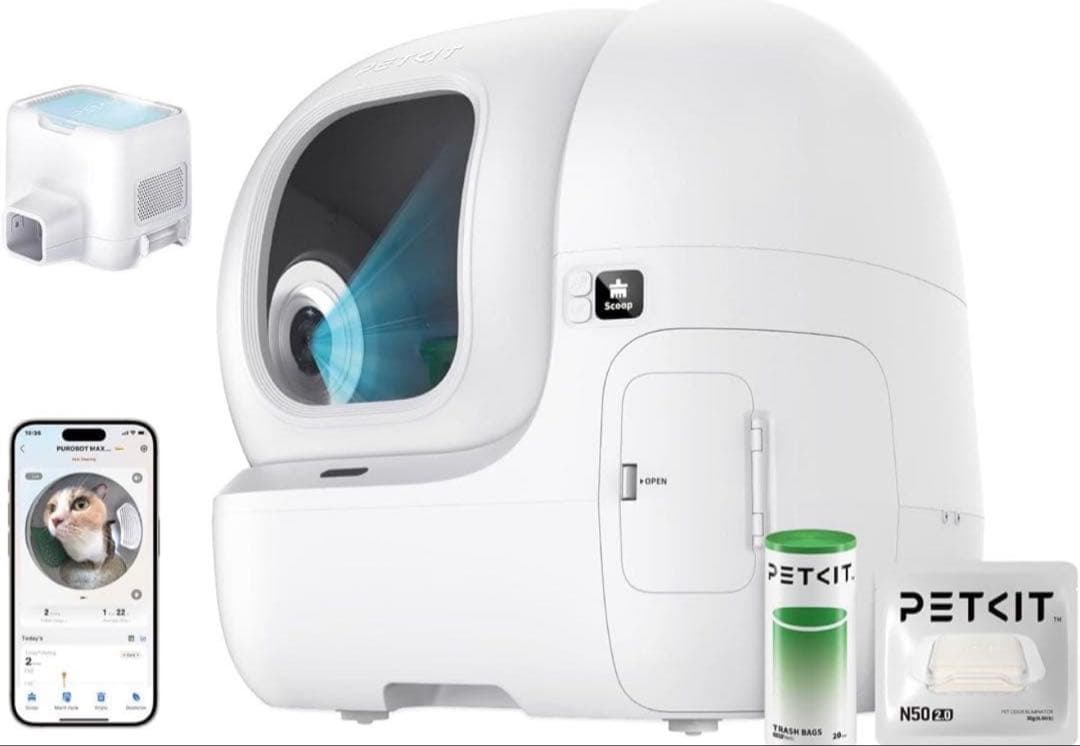 PETKIT 自動トイレカメラ付きPUROBOT MAX PRO