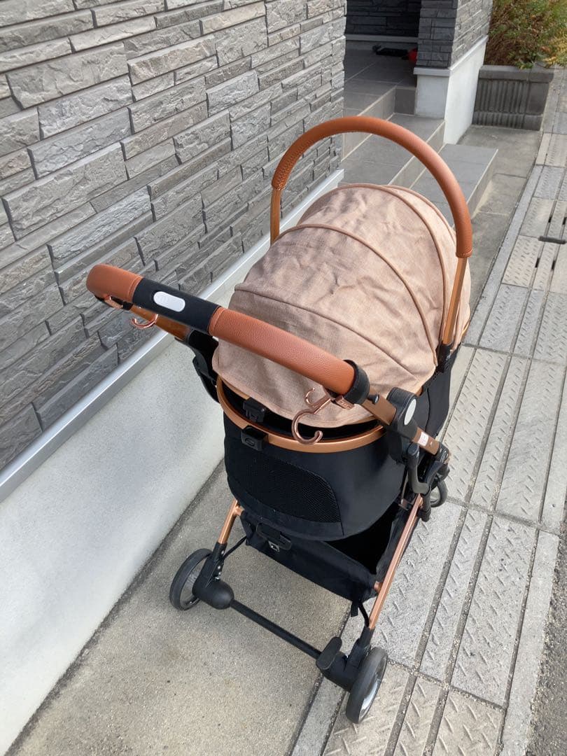 SKISOPGO ペットカート 黒/ベージュ