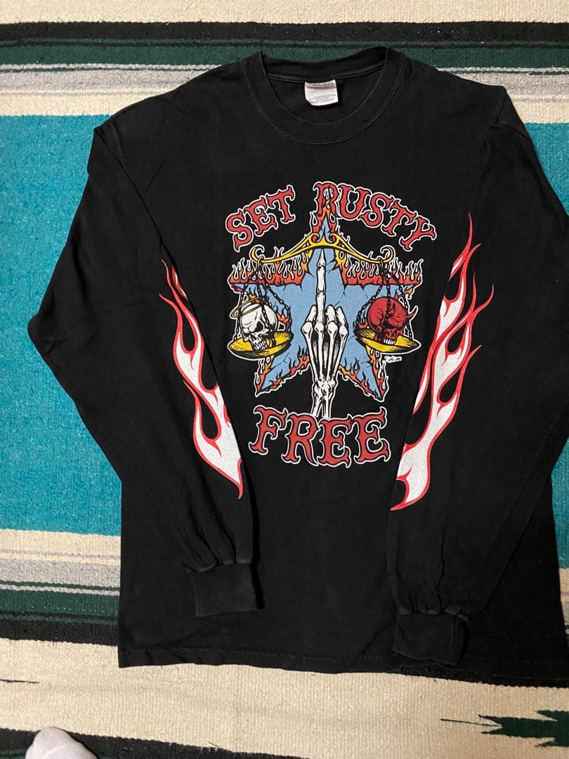 ヘルズエンジェルズ　SET RUSTY FREE ロングスリーブTシャツ L