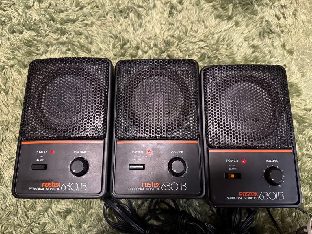 fostex フォステクス 6301B パワーアンプ内蔵 スピーカー 3本