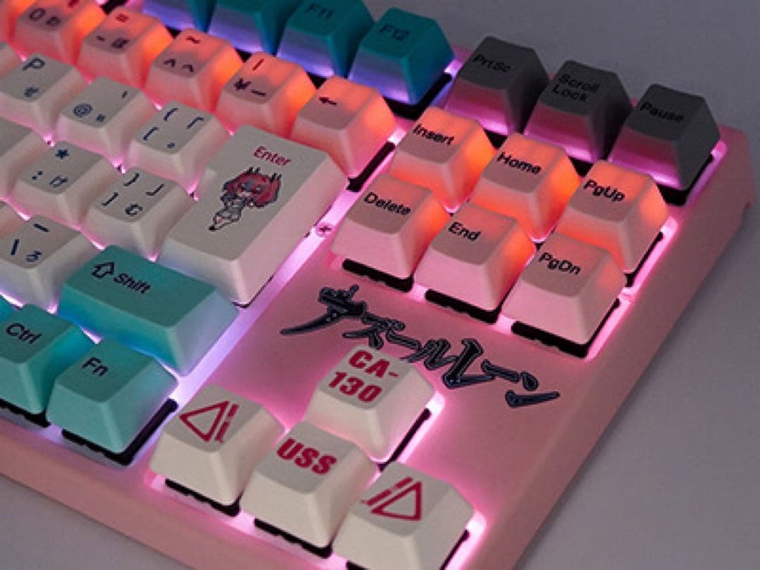 アズレン×ふもコレ ブレマートンモデル キーボード ジャスミン軸VARMILO