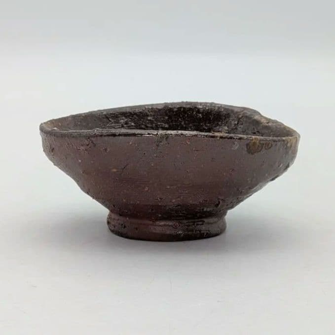 隠崎隆一 備前焼 酒呑 共箱 ぐい呑 酒器 酒盃 酒杯 食器 お猪口 おちょこ