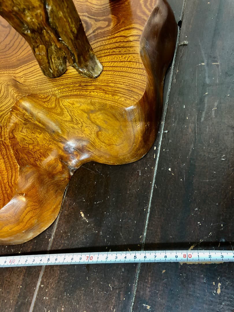 【手渡し限定】自然木のアートオブジェ　飾り　昭和レトロ　古民家　床の間