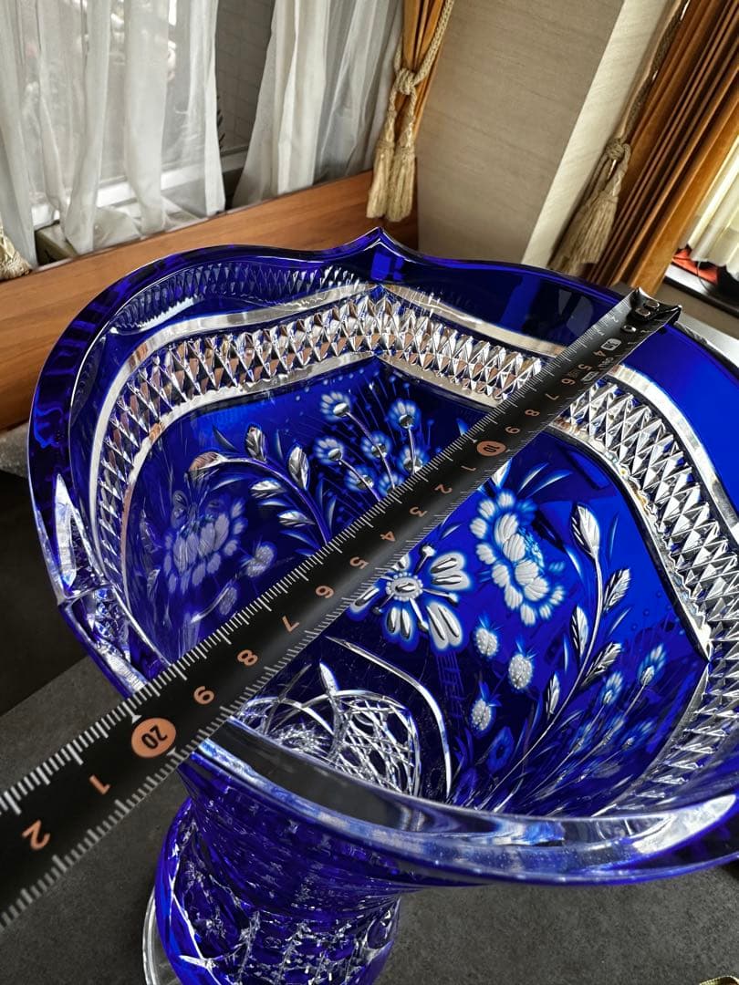 エルベクリスタル 花瓶 高さ53cm