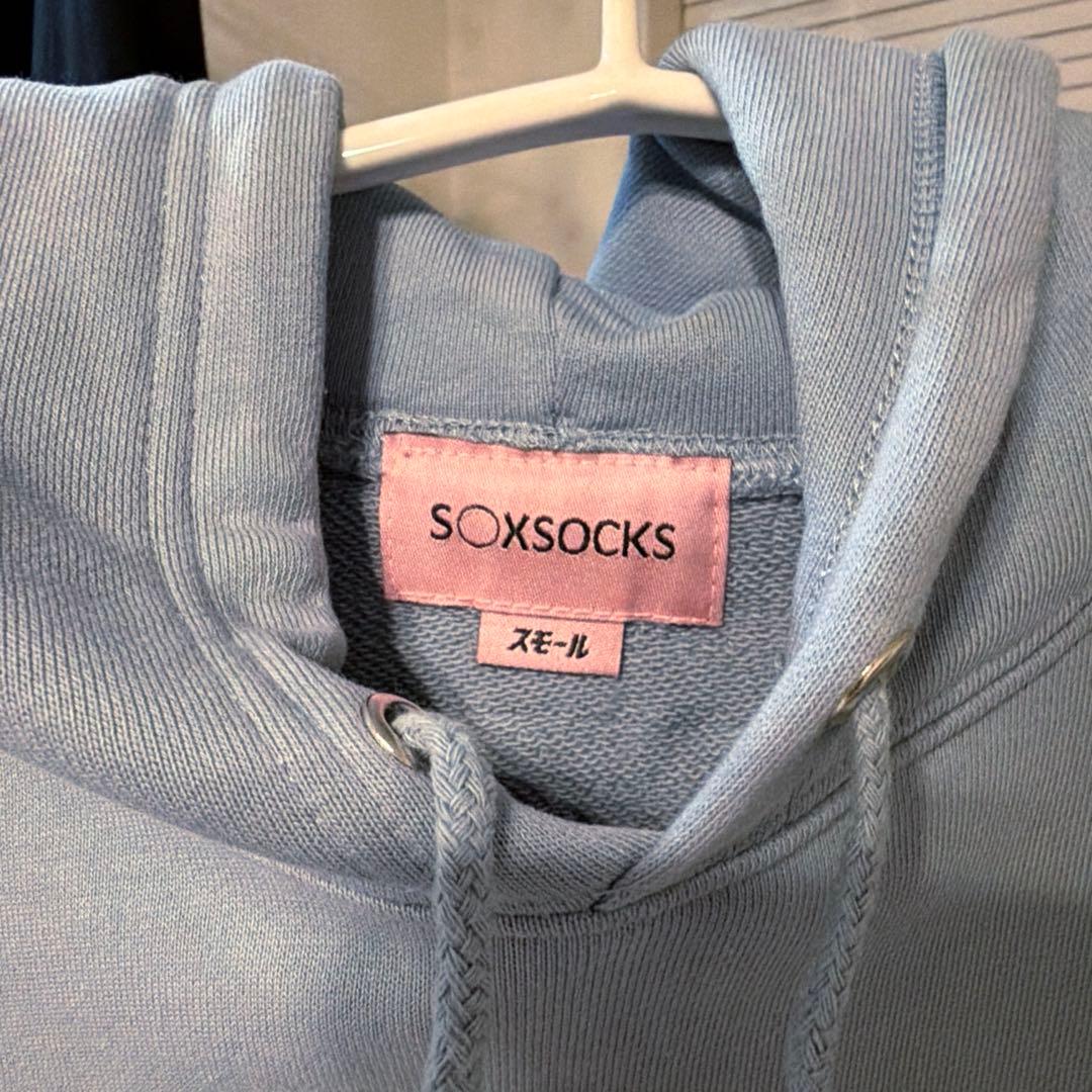 逃げ水あむ ソックスソックス パーカー Sサイズ ブルー