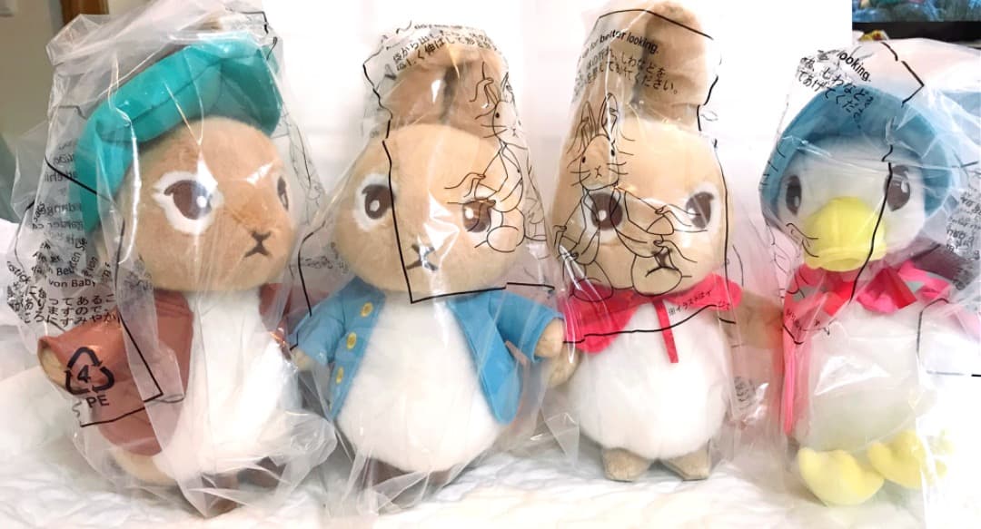 ピーターラビットぬいぐるみ全4種セット