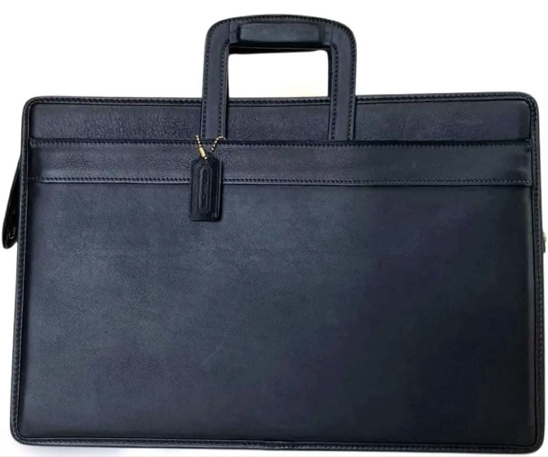 【だいすけさん専用】COACH ブラックレザー ビジネスバッグ A4対応