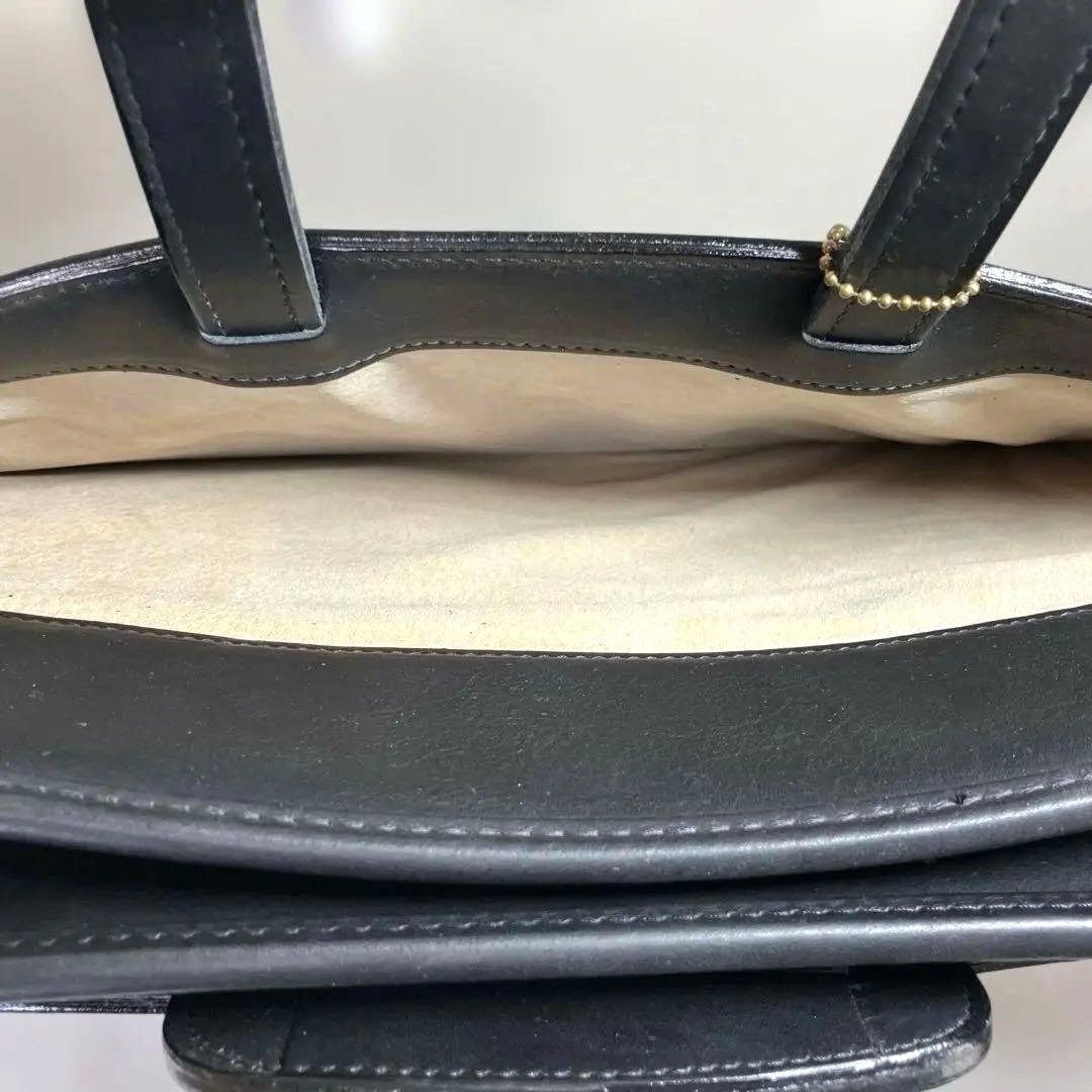 【だいすけさん専用】COACH ブラックレザー ビジネスバッグ A4対応
