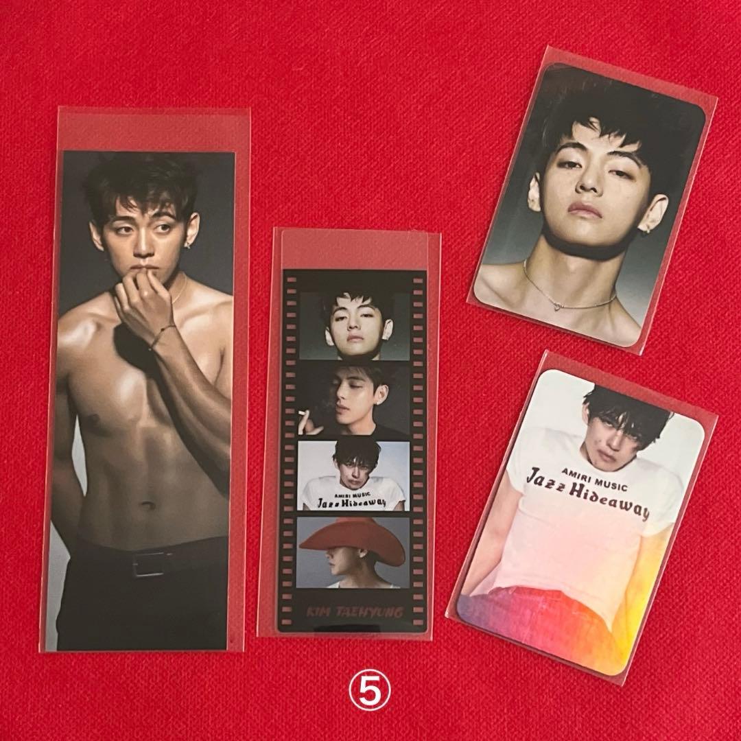 BTS ロングステッカー・ブックマーク・ホログラム両面フォトカード♡Ｖ