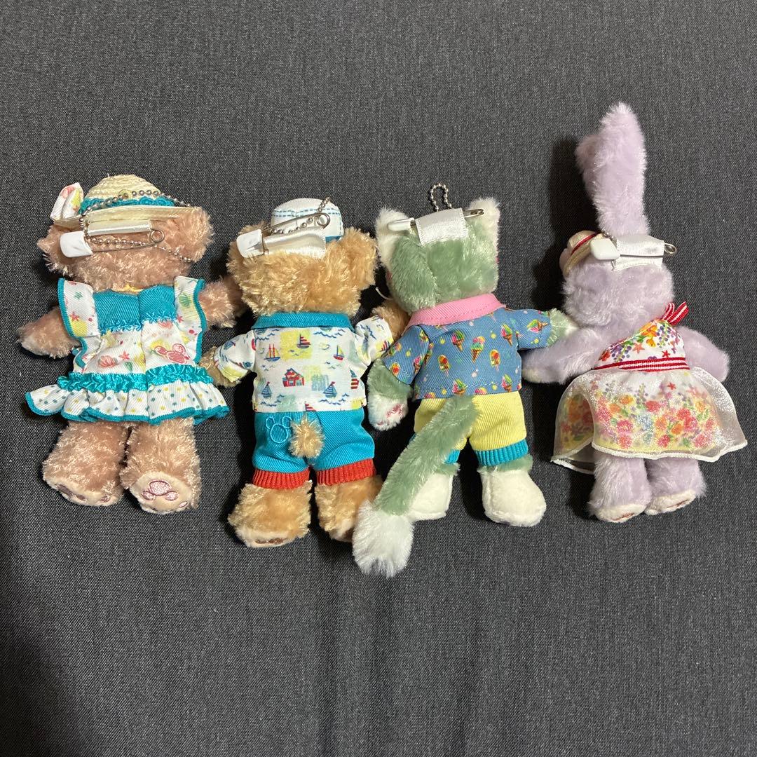 サニーファン2019 ディズニー　ダッフィ　ぬいぐるみバッジ　キーホルダー