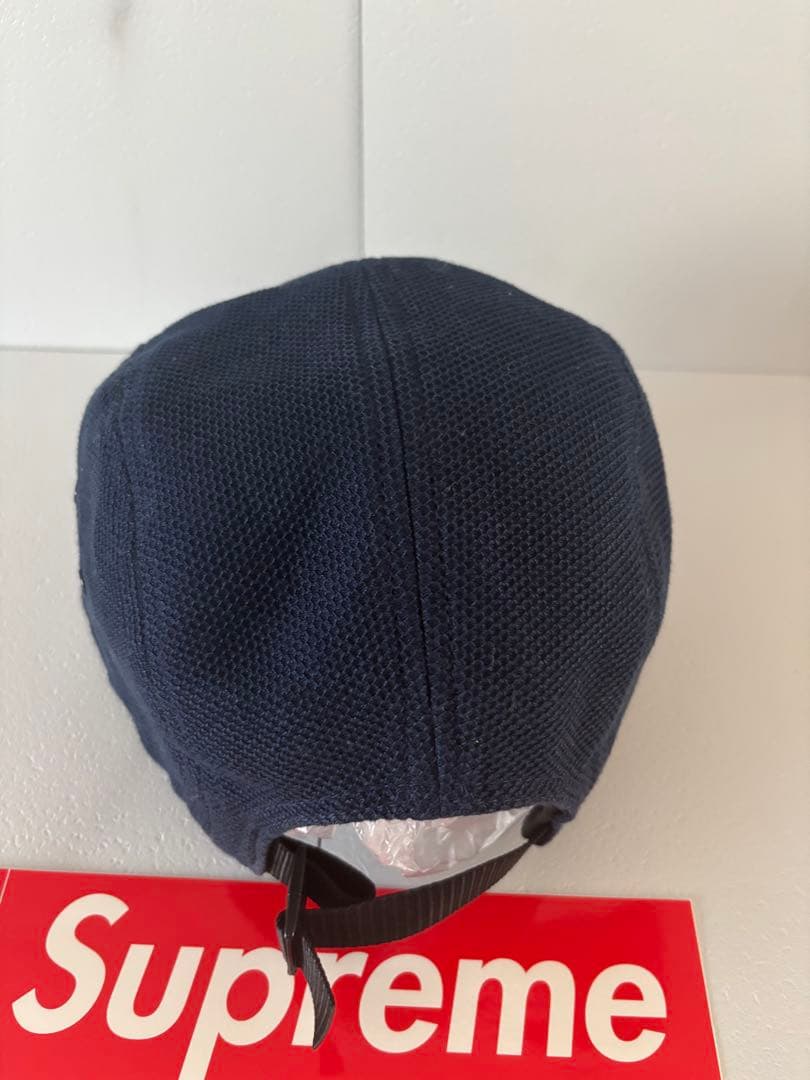 帽子 SUPREME Pique Knit Camp Cap Navy