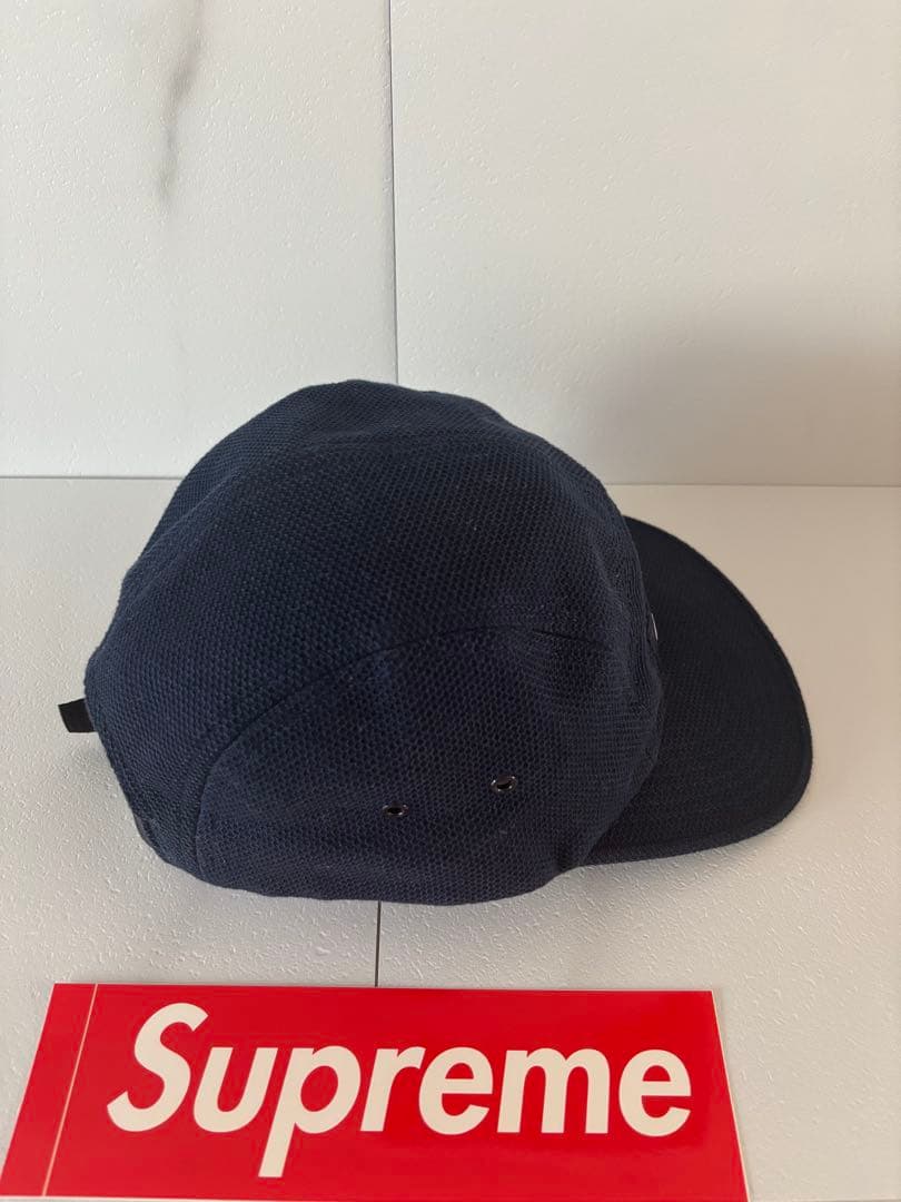帽子 SUPREME Pique Knit Camp Cap Navy