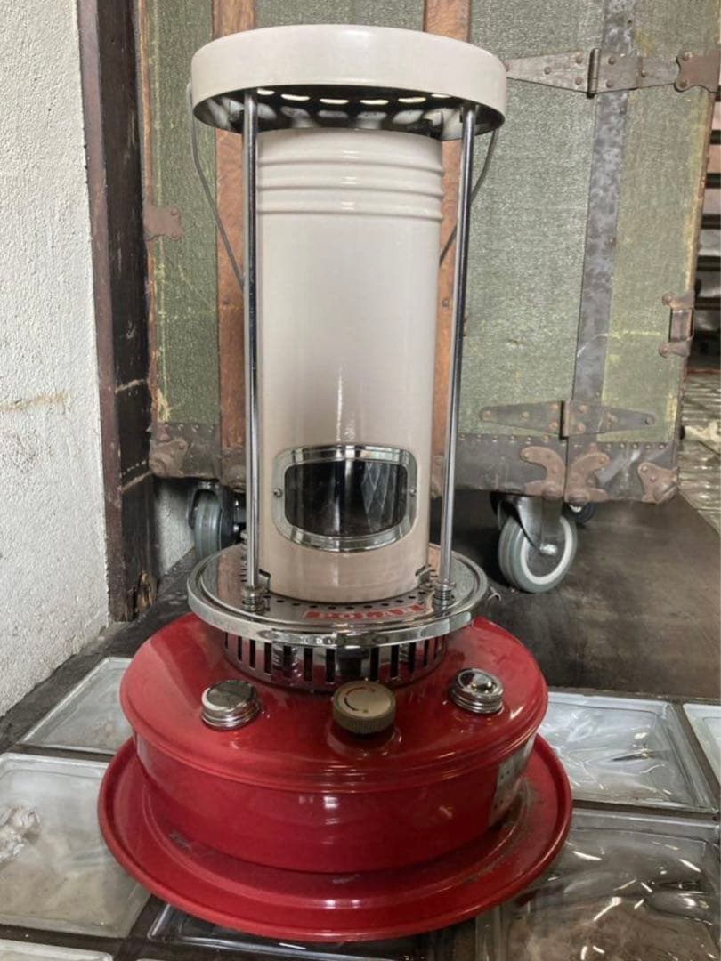 ポーラPOLAR石油ストーブ　ブルーフレーム　昭和レトロ　ヴィンテージストーブ