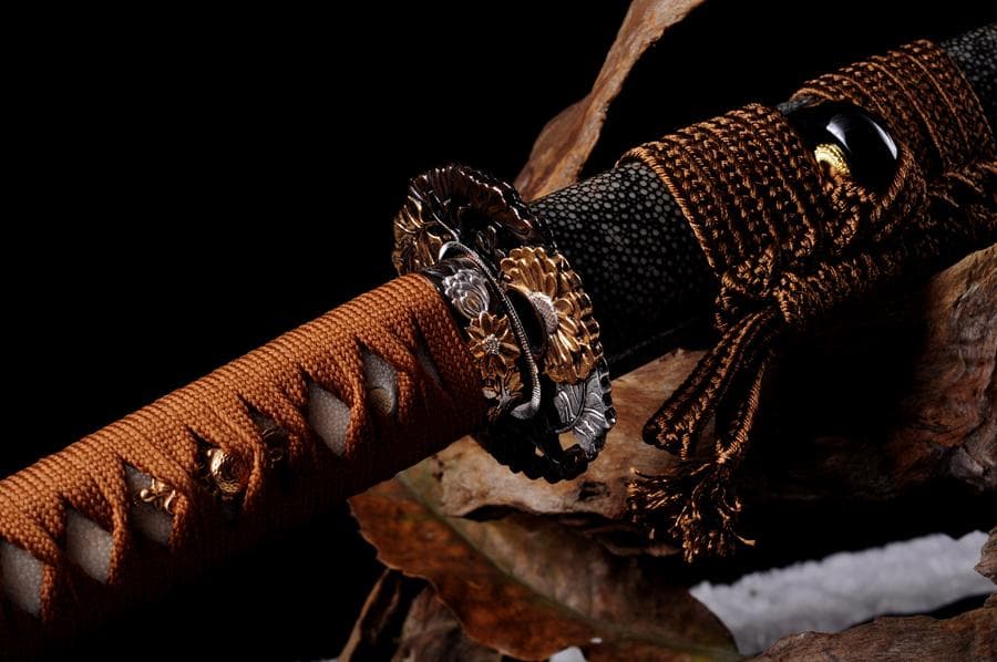 菊一三枚合侍刀 日本刀 模造刀 居合刀 武士道 武蔵 鑑賞用 手鍛造打