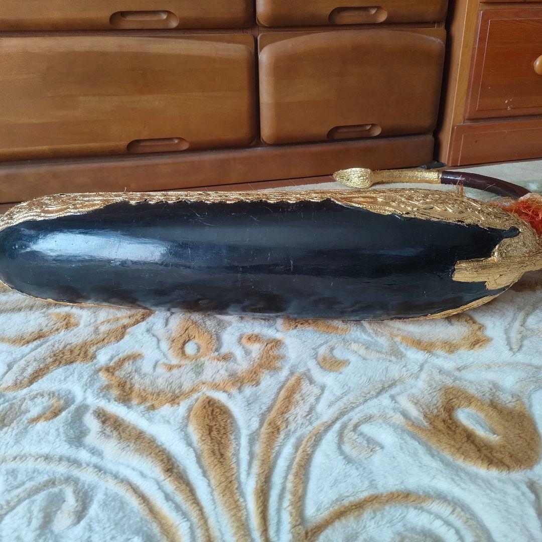 ハープ 竪琴 アジア民族楽器 オブジェ インテリア雑貨 アンティーク弦楽器 伝統