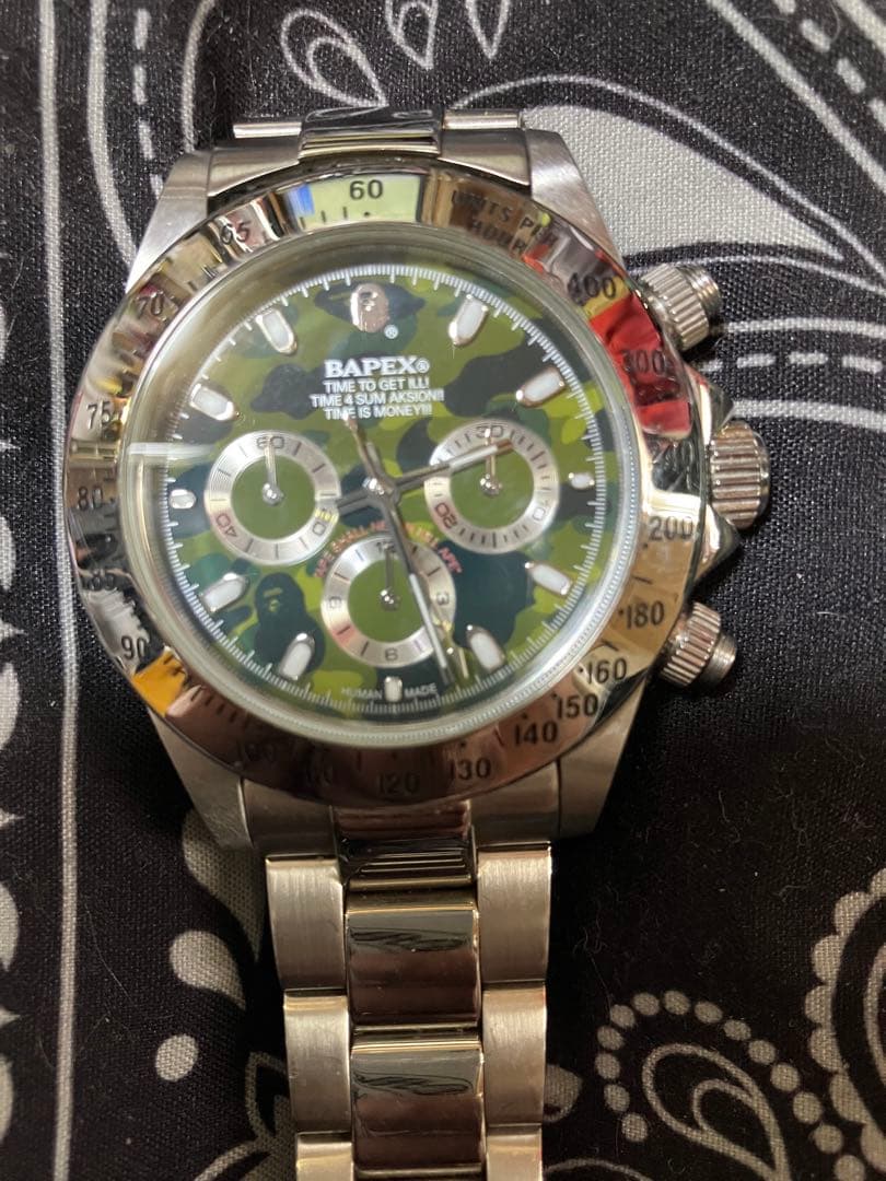 BAPE BAPEX クロノグラフ 腕時計 即購入前にコメントお願い致します。