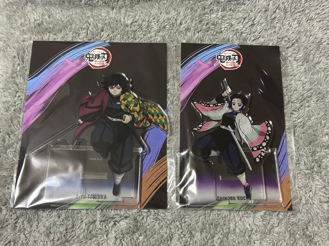 鬼滅の刃 絆の奇跡、そして柱稽古へ 冨岡義勇 胡蝶しのぶ アクリルマスコット