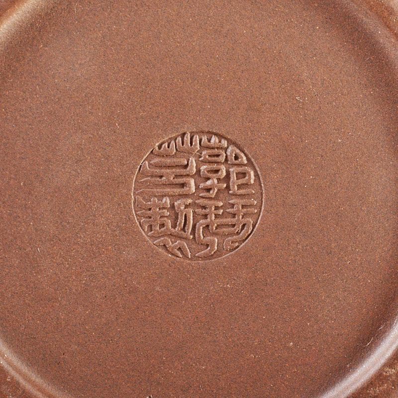 中国　紫砂　朱泥　急須　茶壷　在銘　C　R6195