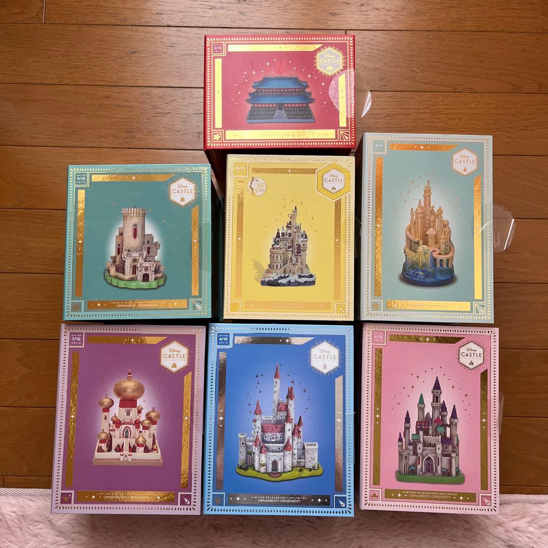 ディズニー　キャッスルコレクション　オーナメント　７点セット