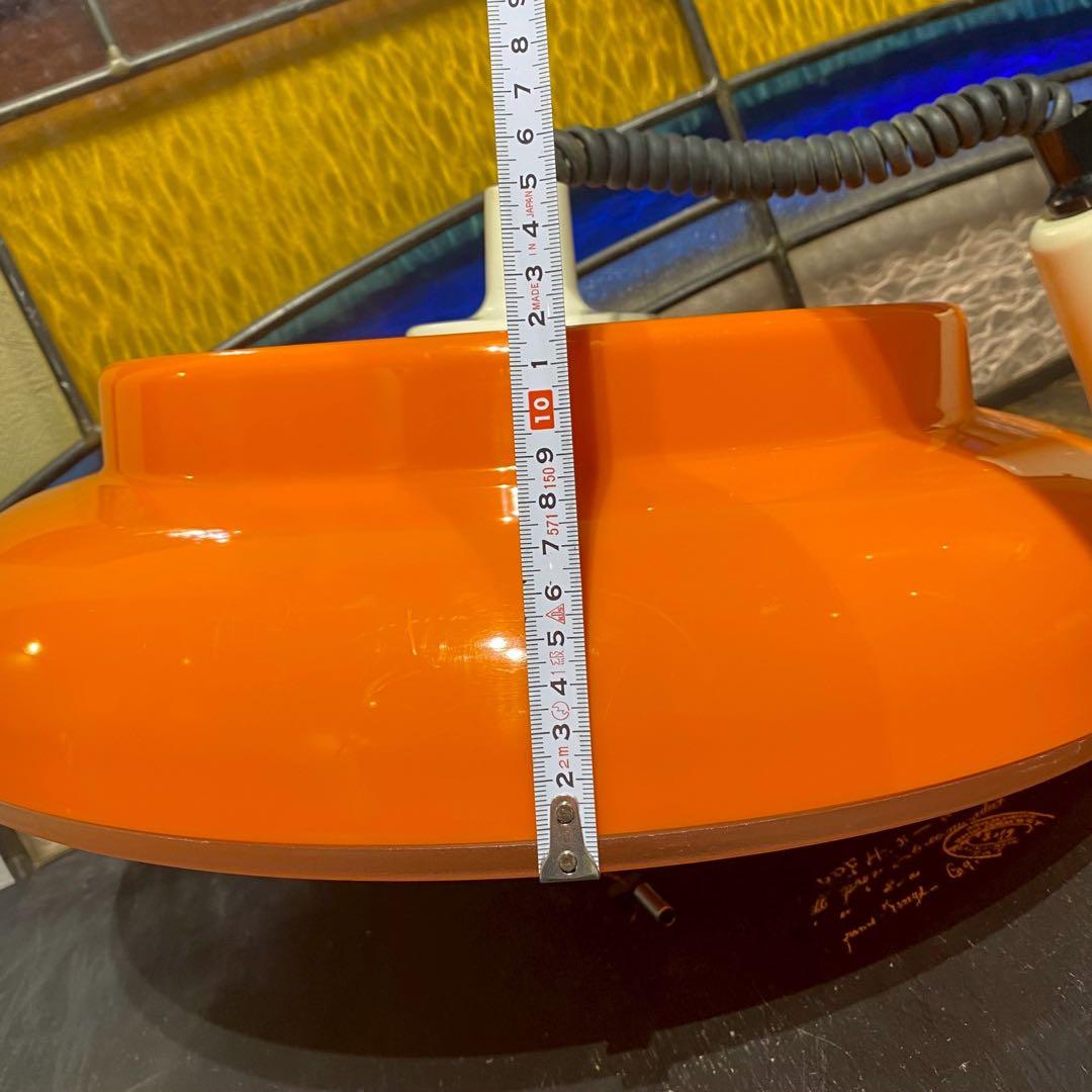 ペンダントライト レトロポップ オレンジ 昭和レトロ 当時物インテリア 天井照明