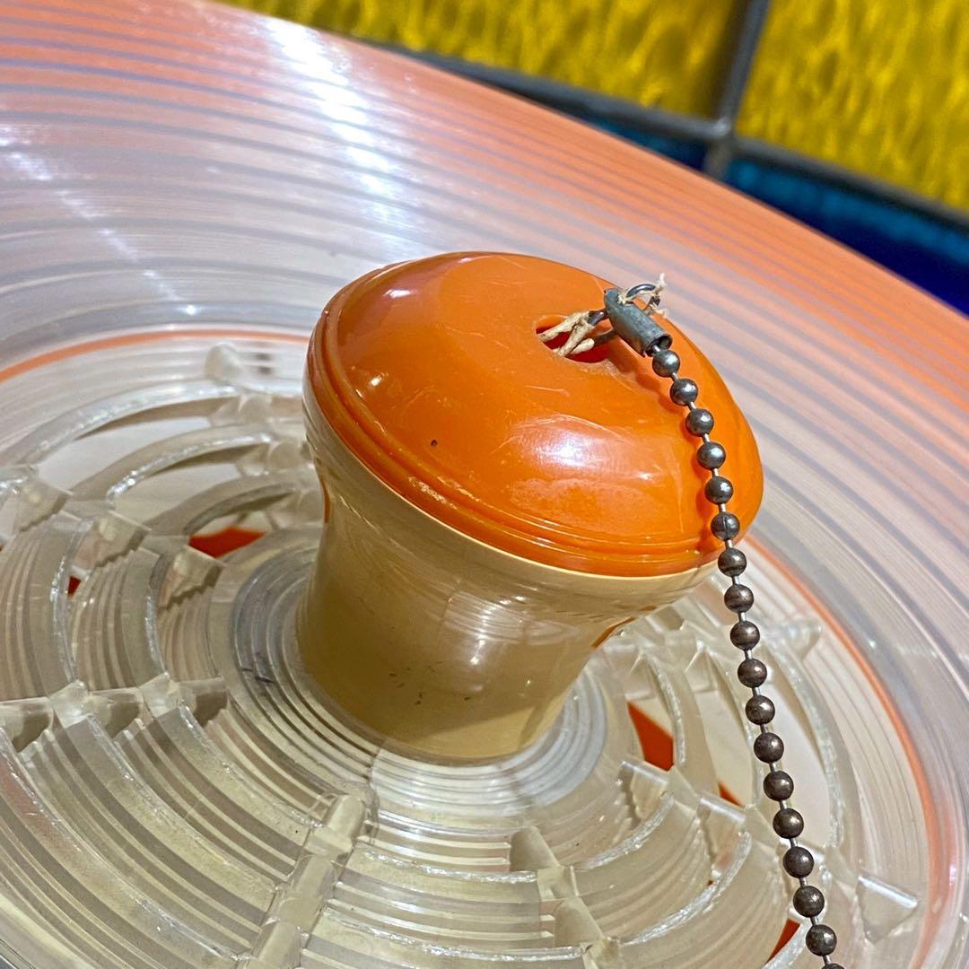 ペンダントライト レトロポップ オレンジ 昭和レトロ 当時物インテリア 天井照明