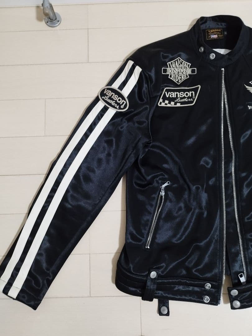 Vanson シングルライダースジャケット 黒