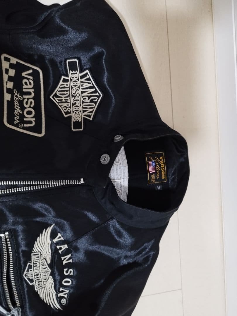 Vanson シングルライダースジャケット 黒