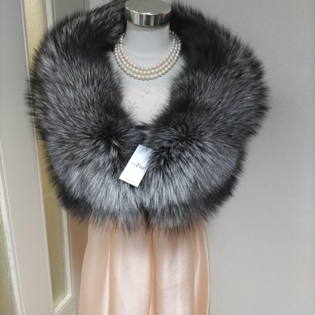 サガフォックス　SAGA FOX　新品タグつき　シルバーFOX　成人式ショール