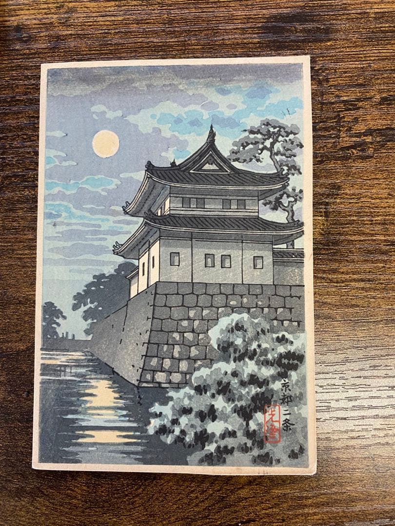 レトロ木版画？セット 自然・城・冬の風景まとめ10枚入手困難で希少な版画です