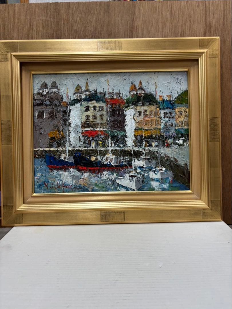 油絵 渡部ひでき F6 フランクフルト