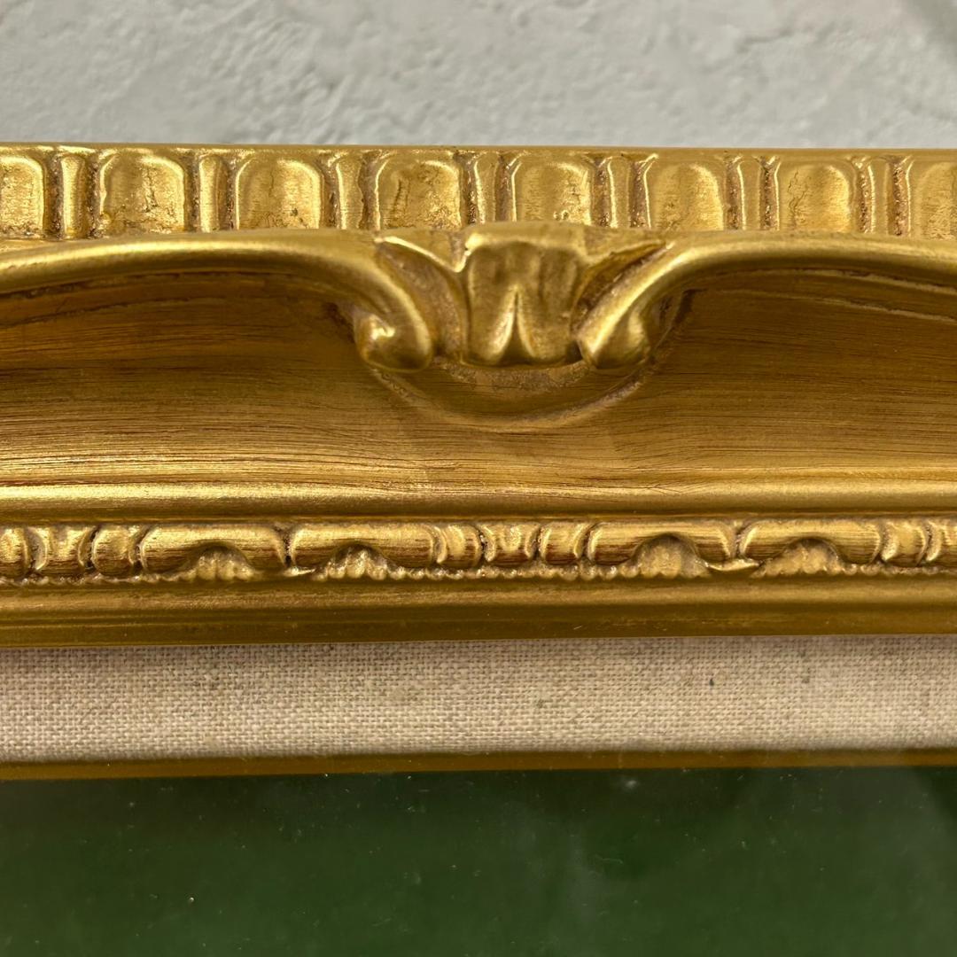 新品　未使用　額縁　F8　油絵額縁／油彩額縁 ゴールドアクリル