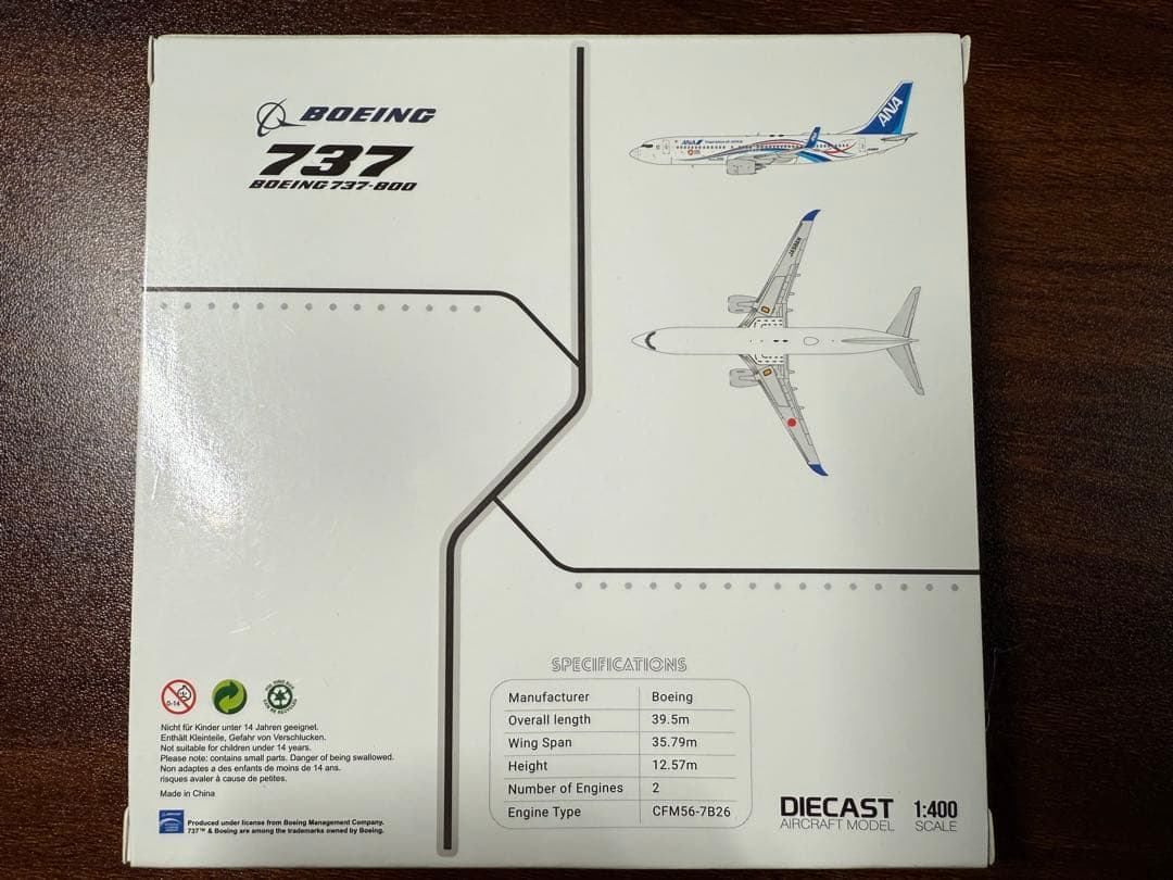 JC Wings ANA 全日空 B737-800 1:400 JA58AN