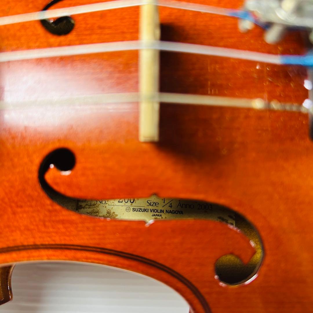 【美品】 スズキ バイオリン No.200 1/4サイズ 2003年製