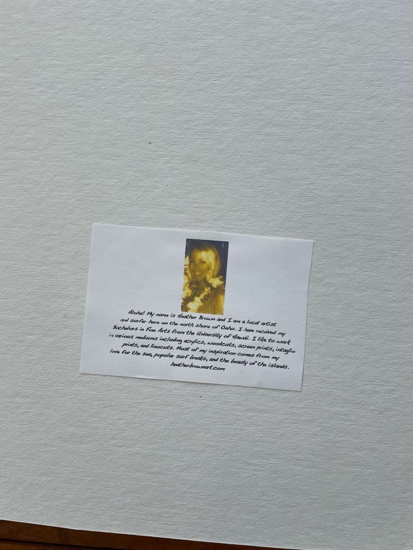 お盆期間特別値下げ　　ヘザーブラウン Heather Brown 額付き