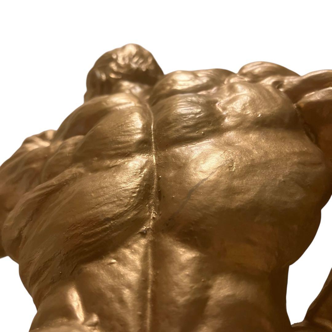 希少　ボディビルダー像　マッスル　筋肉美　ボディビル　トロフィー USA製 黄金