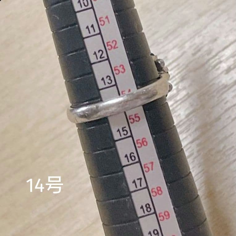 天然サファイア リング 14号 18K シルバーカラー ファッションリング