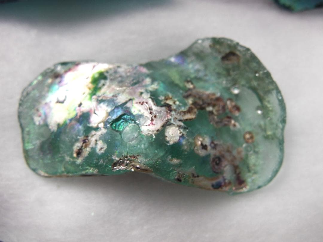 ローマングラス 破片 5点セット 銀化 アンティーク 古代ローマ