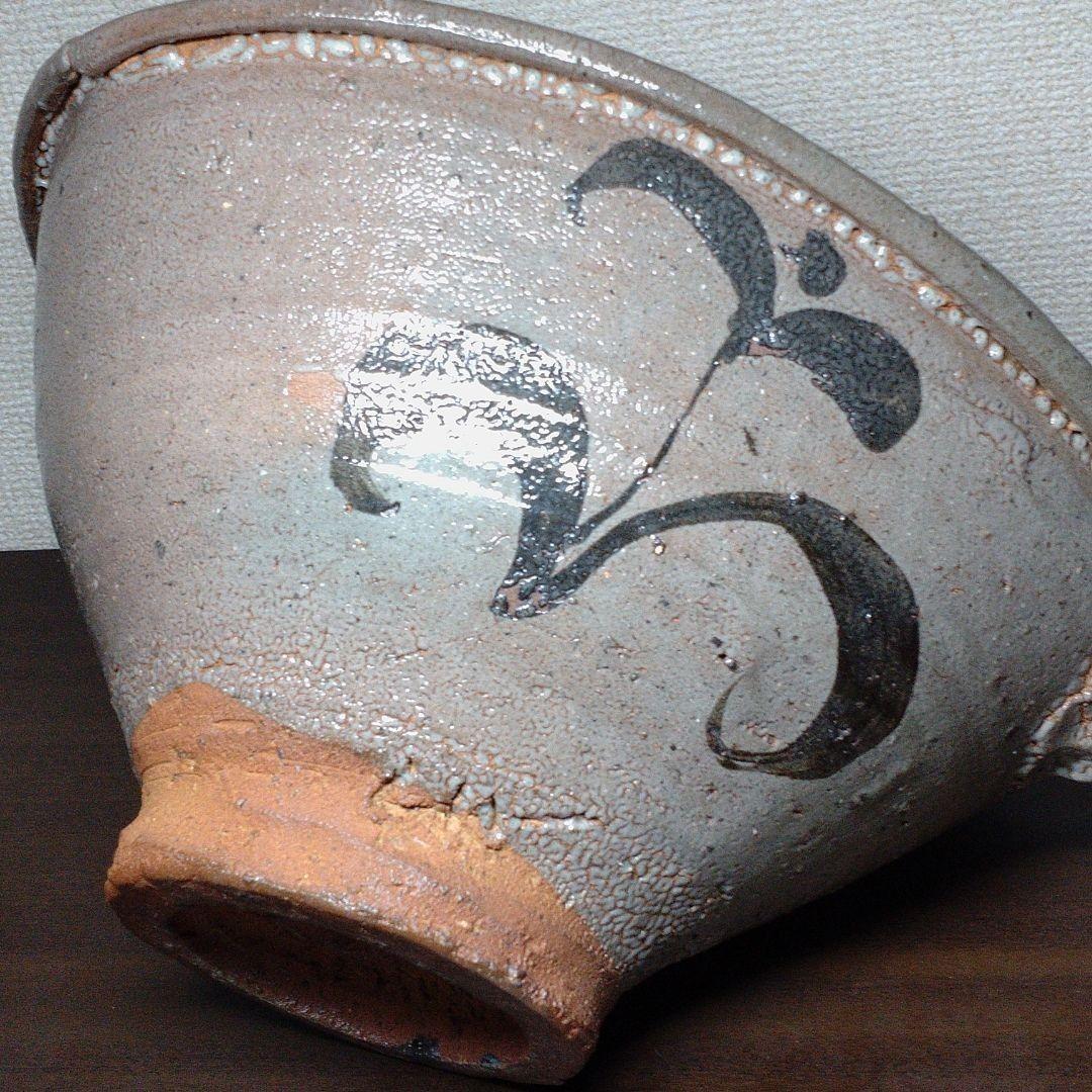 中川自然坊 作 絵唐津 大片口鉢 直径約35.5cm