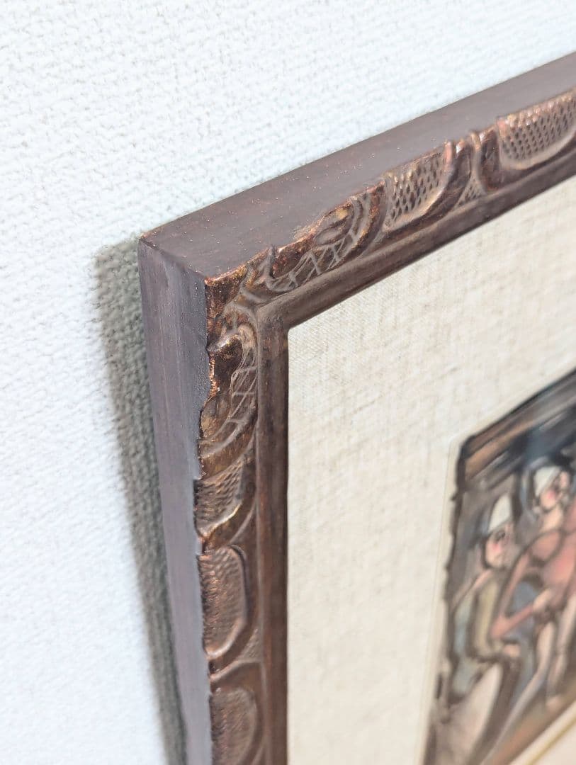 【真作】ジョルジュ・ルオー「見世物小屋の呼び込み（サーカス）」【アクアチント】