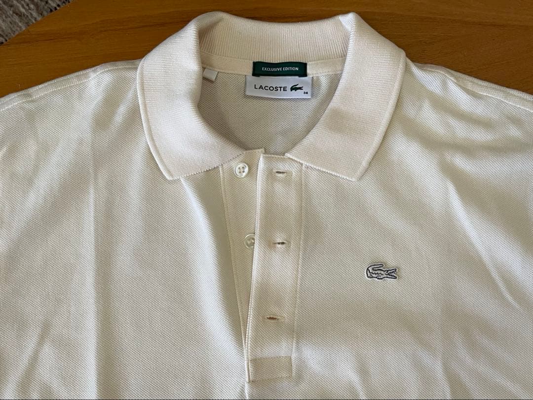 IENA LACOSTE 別注 ポロシャツ　ナチュラル　36