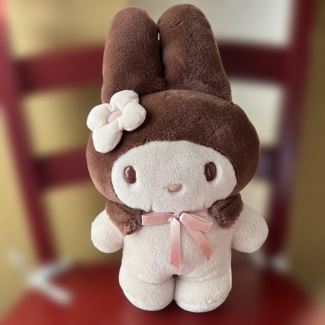 サンリオ マイメロディ ぬいぐるみ セピア 小豆色 1999年