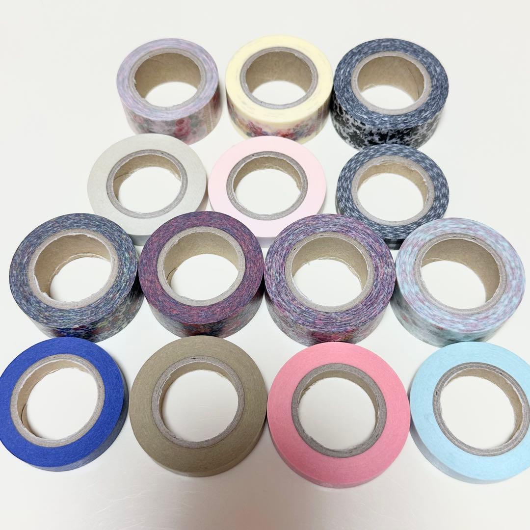 マークス 廃盤マスキングテープ コフレドゥクチュリエ 花柄 14本セット 中古