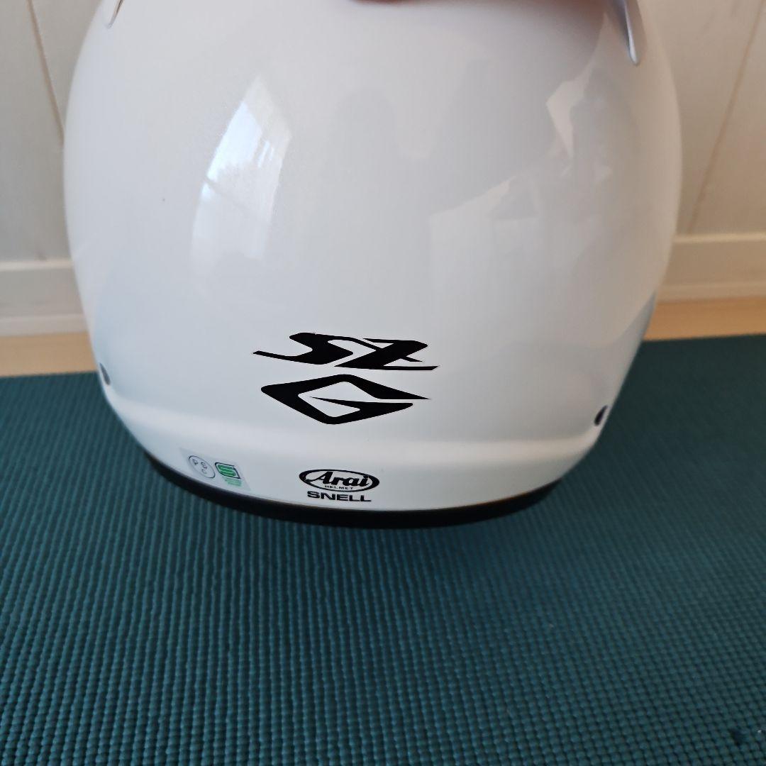 アライ Mサイズ　SZ-Gグラスホワイト ジェットヘルメット